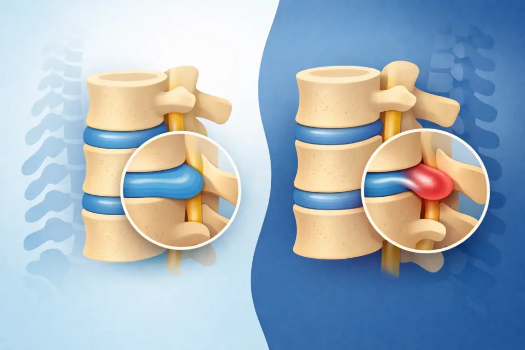 Difference Between Disc Bulge and Herniation