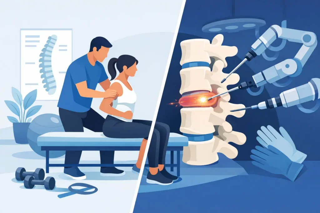 Physical Therapy Versus Disc Repair: What Changes?